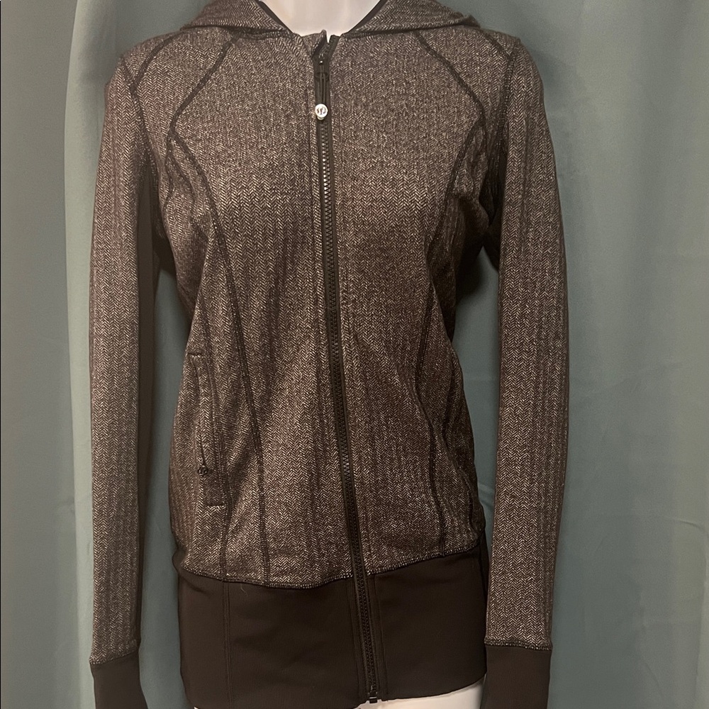 lululemon athletica Brown Zip-Up Jacket